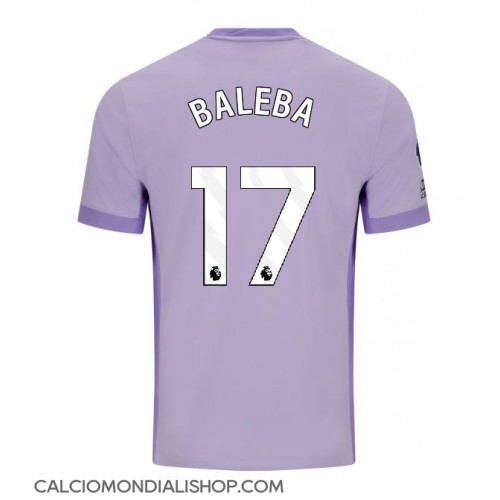 Maglie da calcio Brighton Carlos Baleba #17 Seconda Maglia 2025-26 Manica Corta